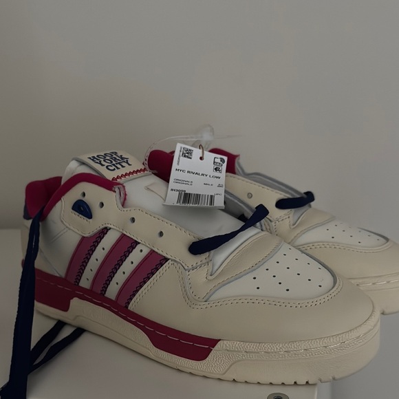 adidas Other - adidas Cream and Red Sneakers RIVALRY LOW HYC